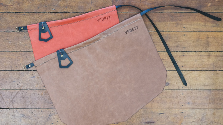 Leather aprons Vedett x Niyona